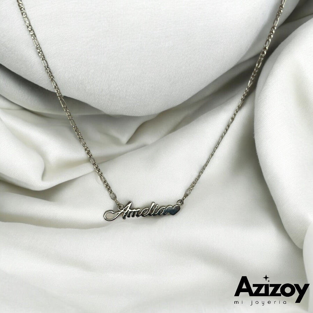 Cadena con nombre en plata (chico)