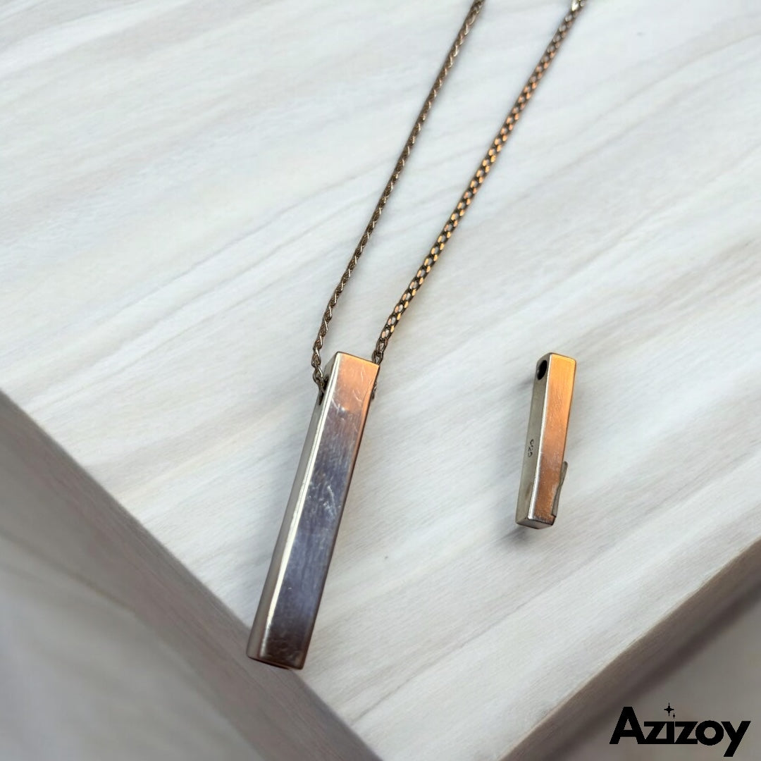 Barra plata para personalizar.