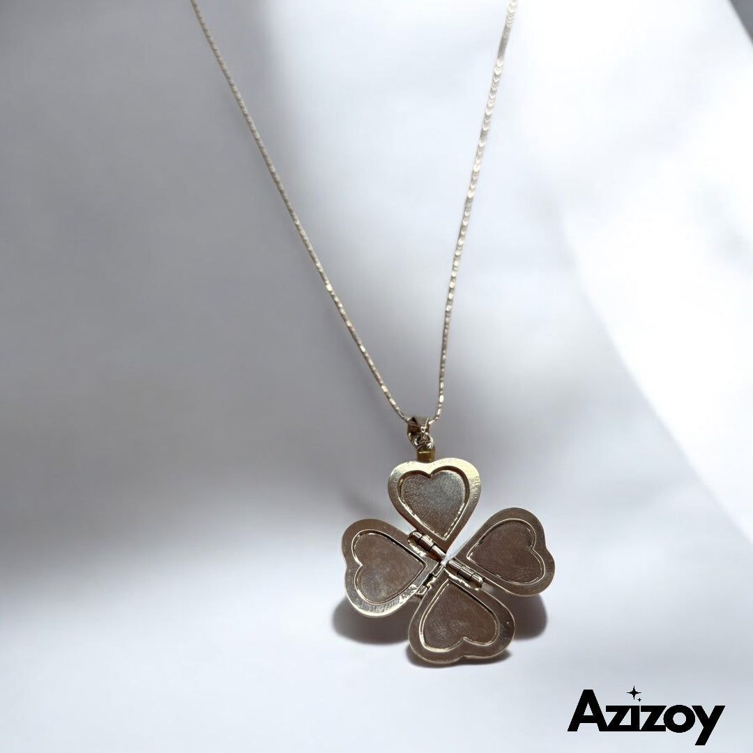 Corazón en Plata para 4 fotografías.
