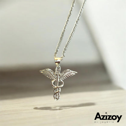 Dije Símbolo de Medicina con Cadena.