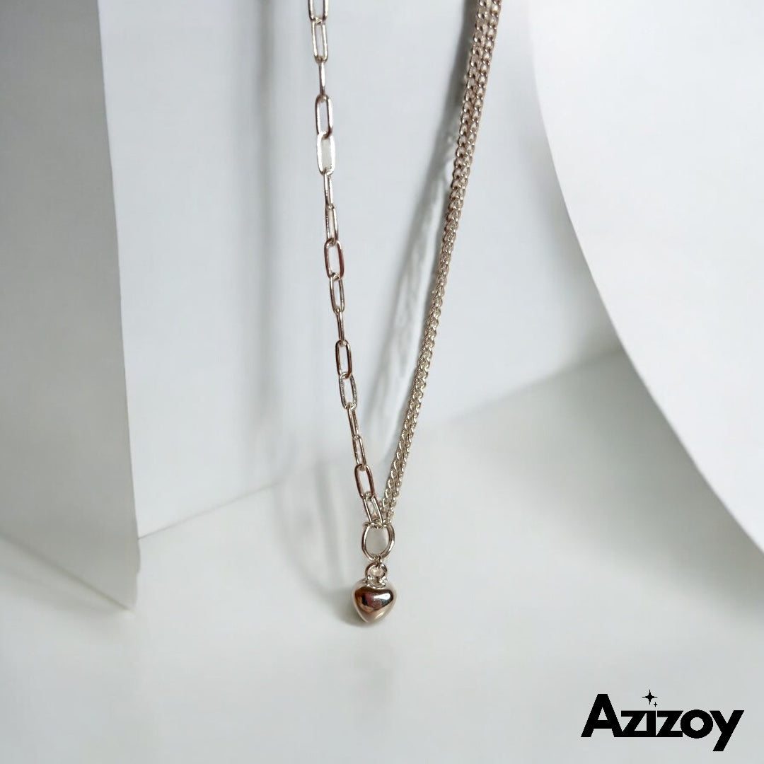Collar de Plata Corazón.