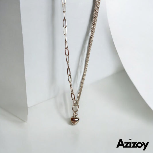 Collar de Plata Corazón.