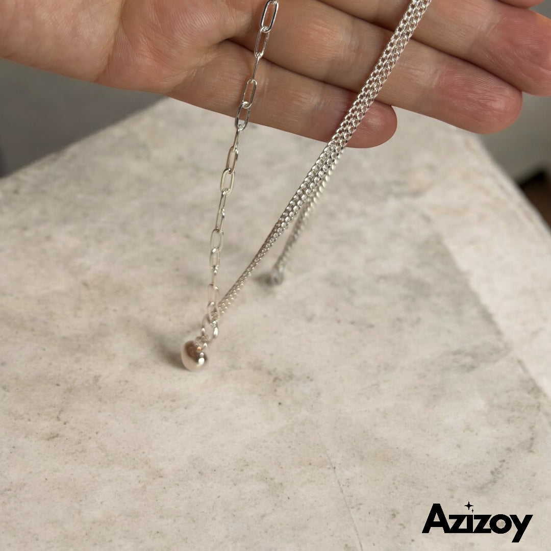 Collar de Plata Corazón.