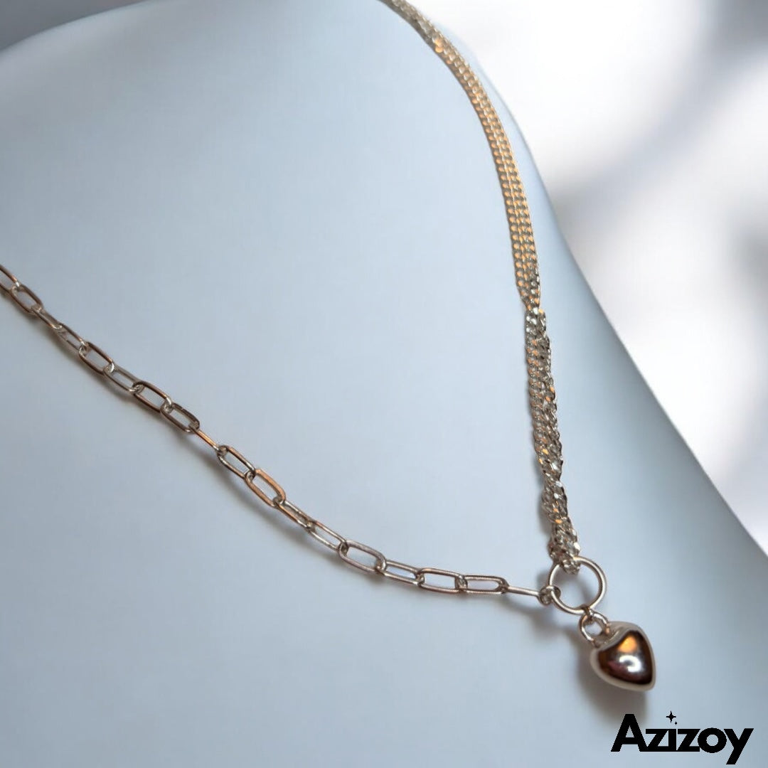 Collar de Plata Corazón.